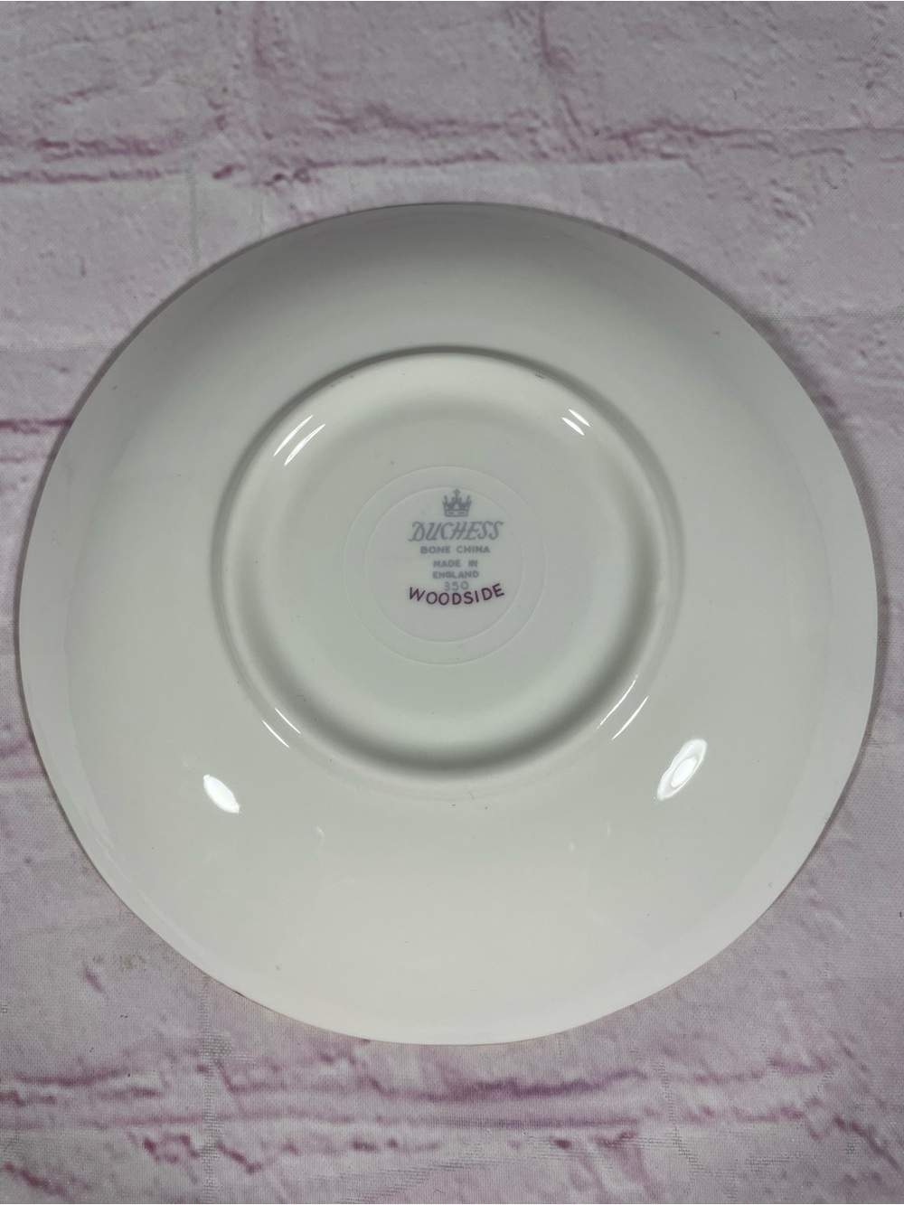Vintage Duchess Woodside 350 Purple Floral Bone China Teacup and Saucer Set - Picture 7 of 11